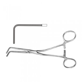 Husfeldt Atrauma Peripheral Vascular Clamp Stainless Steel, 17 cm - 6 3/4"